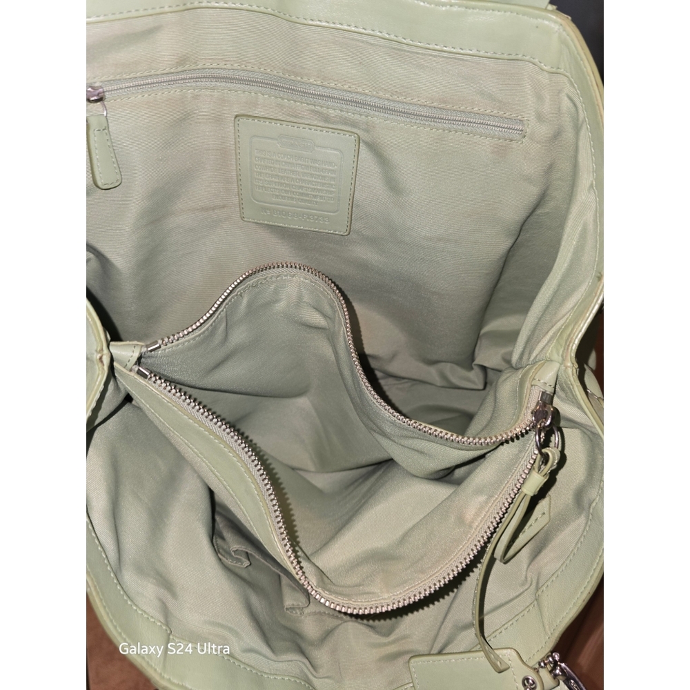 Coach Y2K Gathered Lime Green Leather Soho Shoulder Bag - Picture 7 of 8